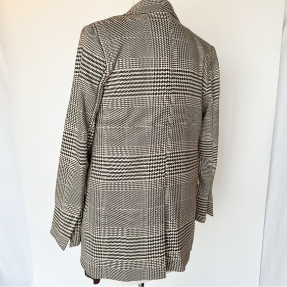 Brown houndstooth check Blazer - Picture 16 of 16
